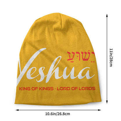 Custom Yeshua Jesus Christian Skullies Beanies Caps Unisex Winter Warm Knit Hat Adult Religion Faith Bonnet Hats Outdoor Ski Cap