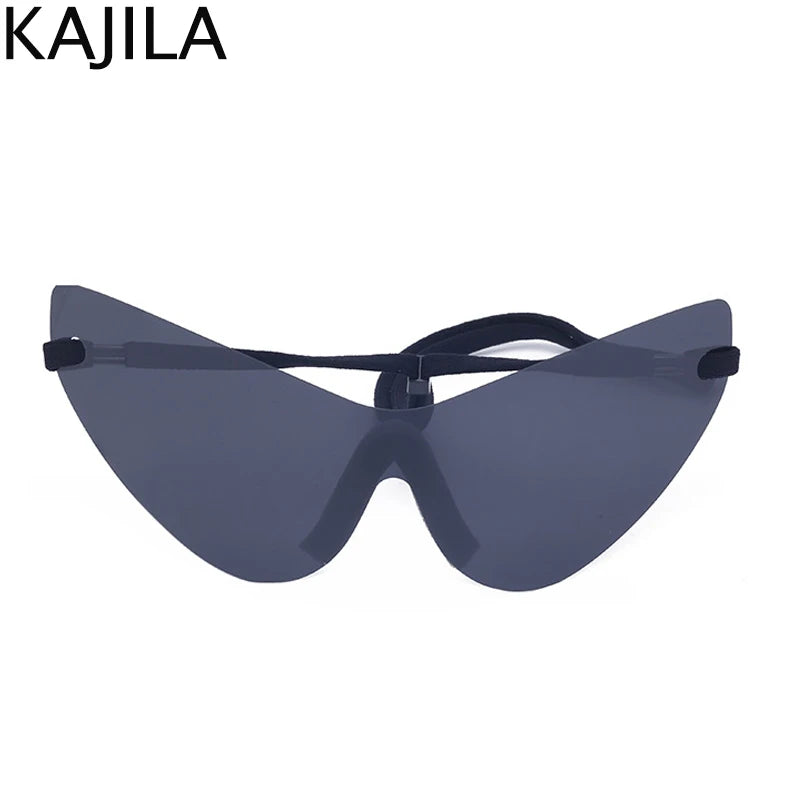 🕶️ Step Into the Future of Cool – Oversized Punk Rimless Y2K Sunglasses (2025 Edition)