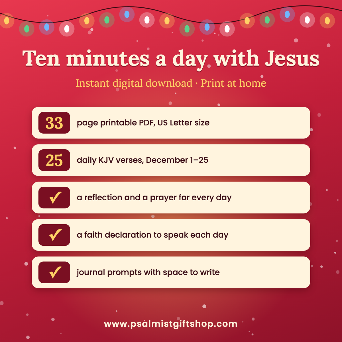 25 Days of Advent — Devotional