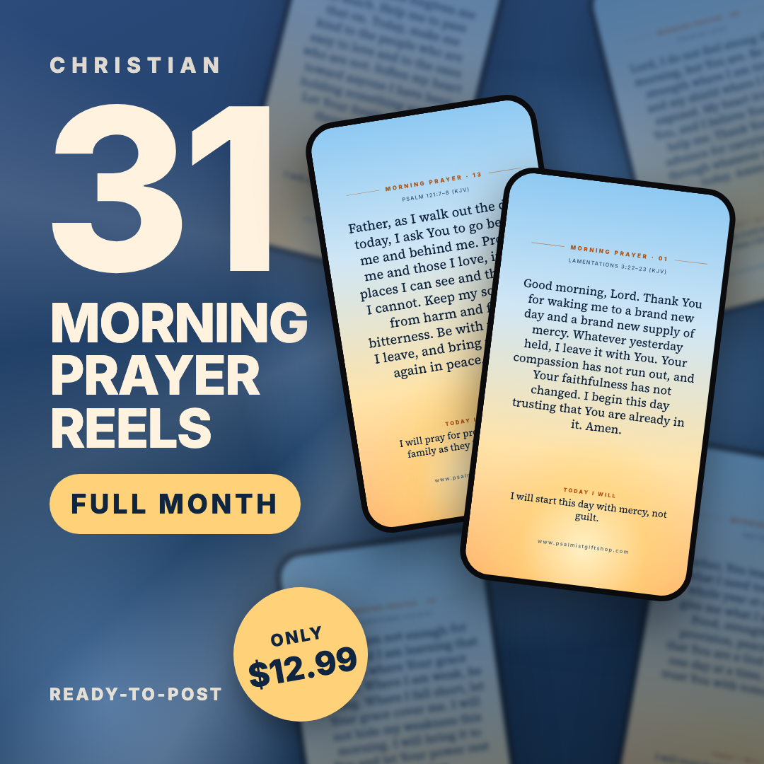 31 Morning Prayer Reels Bundle – A Full Month | Ready-to-Post Instagram, TikTok & Facebook Reels