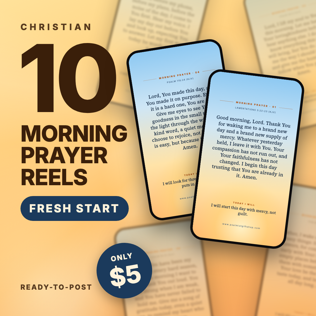 10 Morning Prayer Reels – A Fresh Start | Ready-to-Post Instagram, TikTok & Facebook Reels