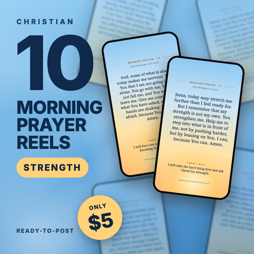 10 Morning Prayer Reels – Strength & Wisdom | Ready-to-Post Instagram, TikTok & Facebook Reels