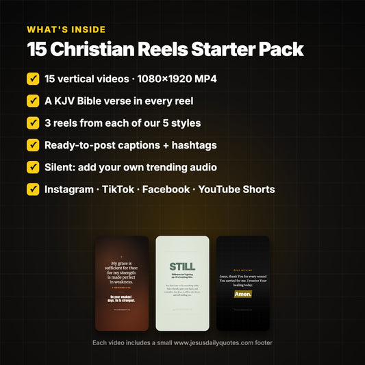 Reels Starter Pack — 15 Reels, 5 Styles