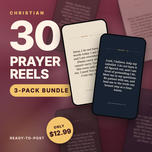 Prayer Reels Bundle — 30 Prayer Reels
