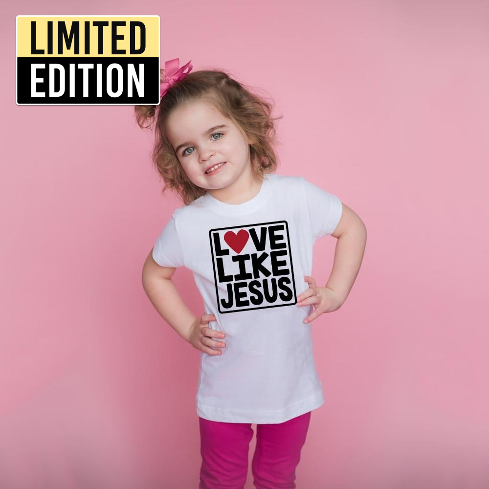 Love Like Jesus Kids Valentine's Day Christian Tshirts