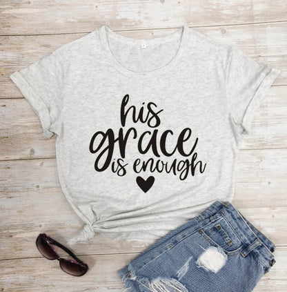 His Grace is Enough Christian Jesus Womens Shirt