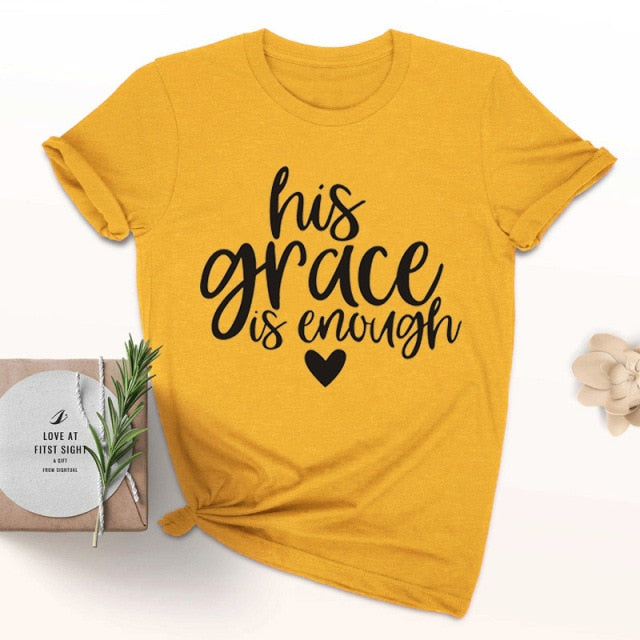 His Grace is Enough Christian Jesus Womens Shirt