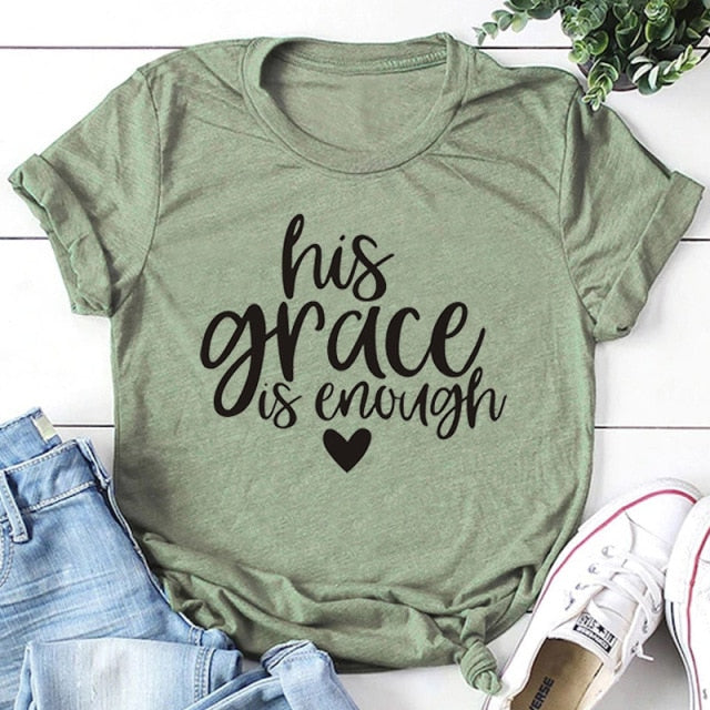 His Grace is Enough Christian Jesus Womens Shirt