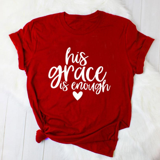His Grace is Enough Christian Jesus Womens Shirt