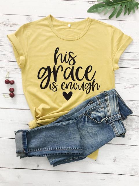 His Grace is Enough Christian Jesus Womens Shirt