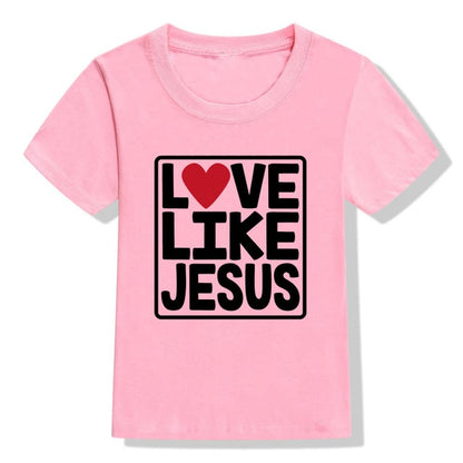 Love Like Jesus Kids Valentine's Day Christian Tshirts