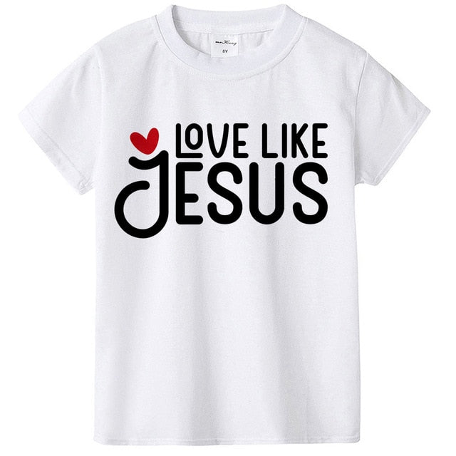 Love Like Jesus Kids Valentine's Day Christian Tshirts
