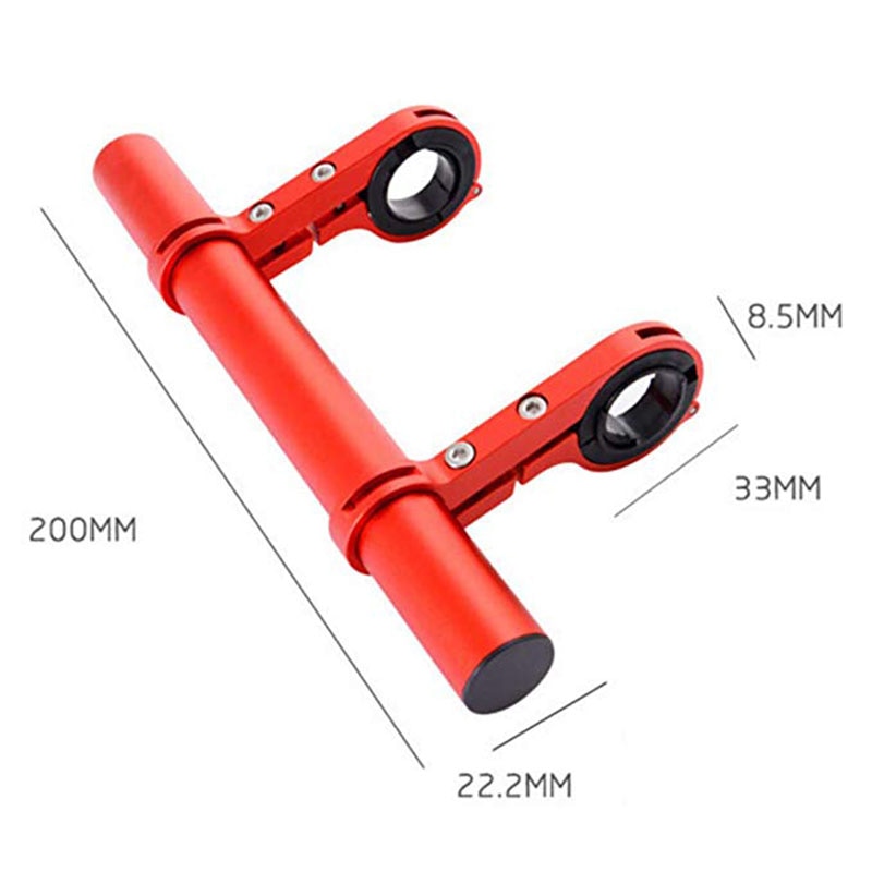 Aluminum Alloy Bicycle Handlebar Extender Mount Mountain MTB Bike Cycling Headlight Bracket Lamp Flashlight Holder Accessories