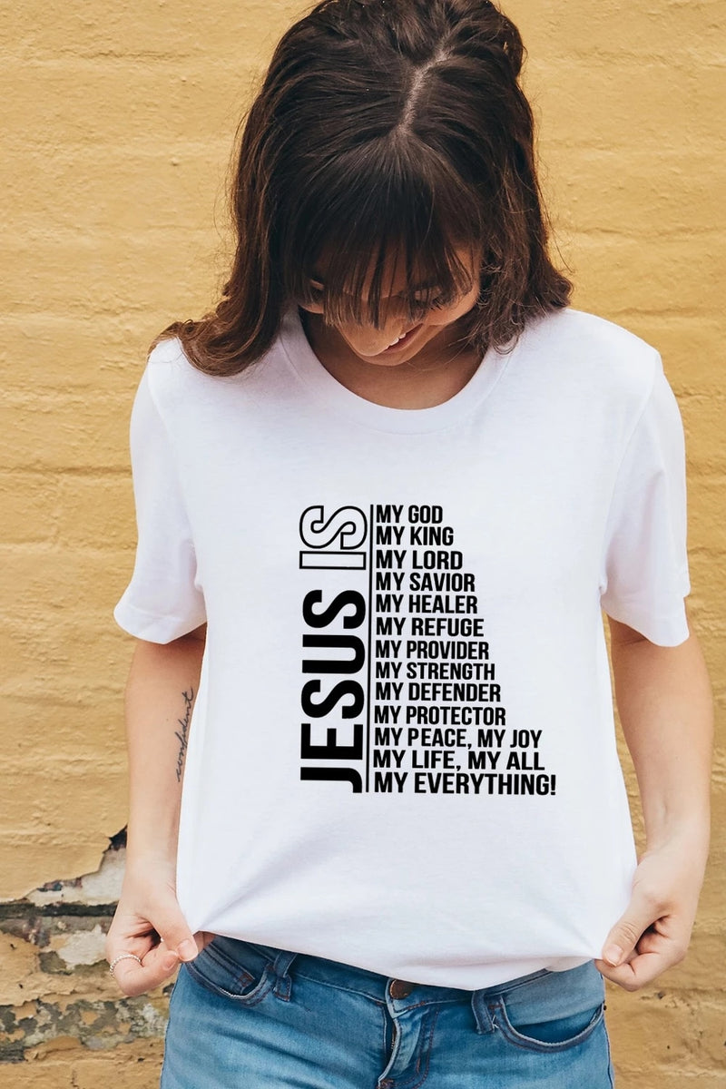 Jesus is womens t-shirt, Christian fashion