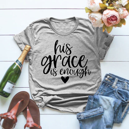 His Grace is Enough Christian Jesus Womens Shirt